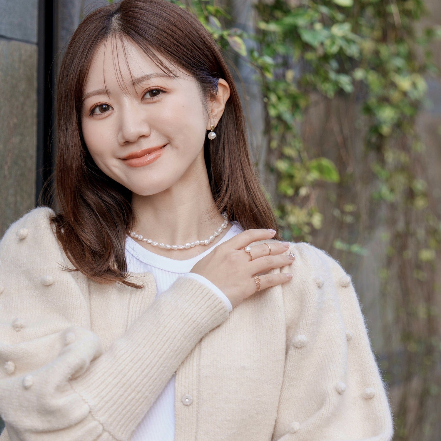 SAORIさんご着用】ゴールドパールピアス｜ピアス｜ノジェス 公式