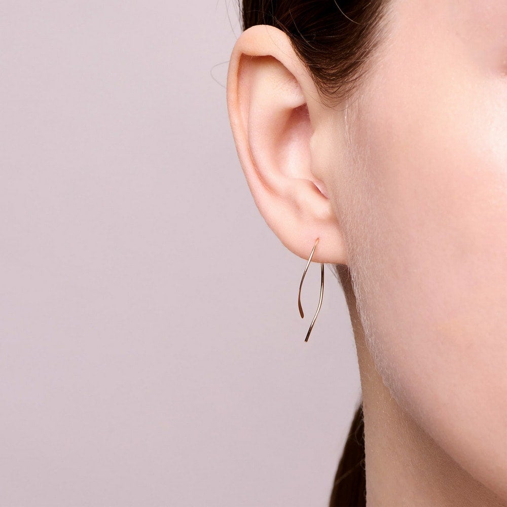 agete⭐︎K10透かしフープピアス K10フープピアス｜ピアス｜アガット