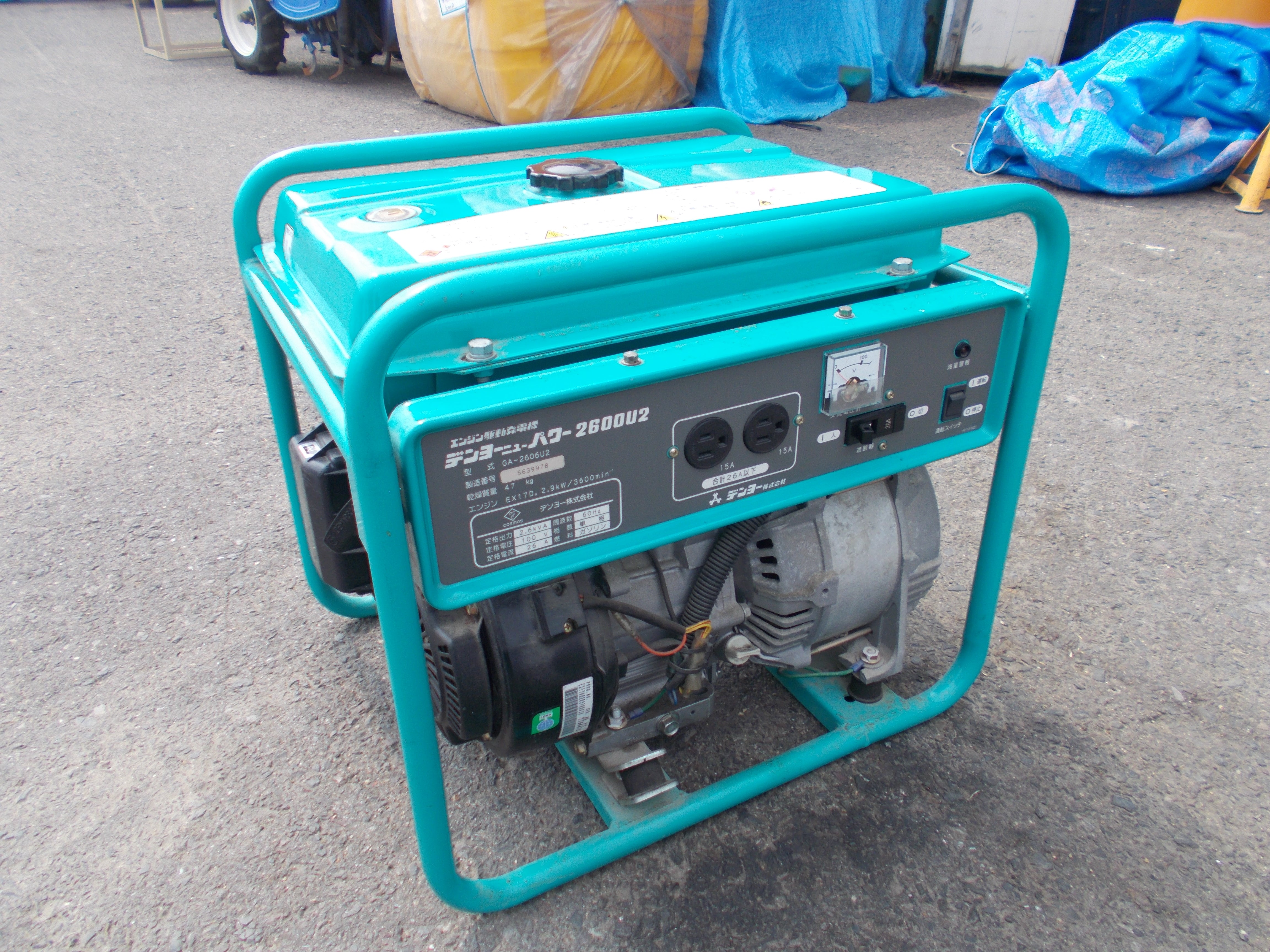 デンヨー 中古 発電機 GA-2600U2 – 農キング
