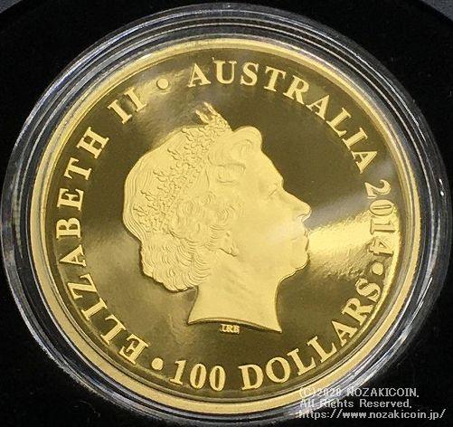 オーストラリア カンガルー金貨25周年記念 100ドル 2014年 – 野崎コイン