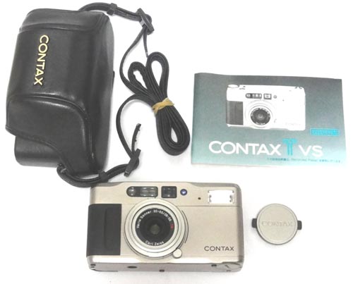 CONTAX TVS レンズフィルター フード付き コンパクトフィルムカメラ 完