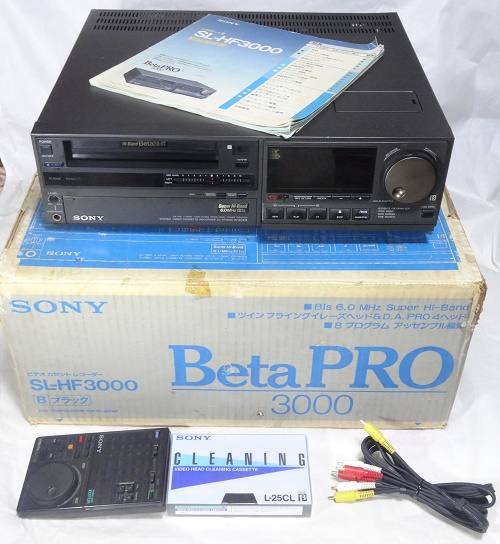 動作品 SONY SL-HF3000 ベータデッキ ビデオカセットレコーダー 【公式