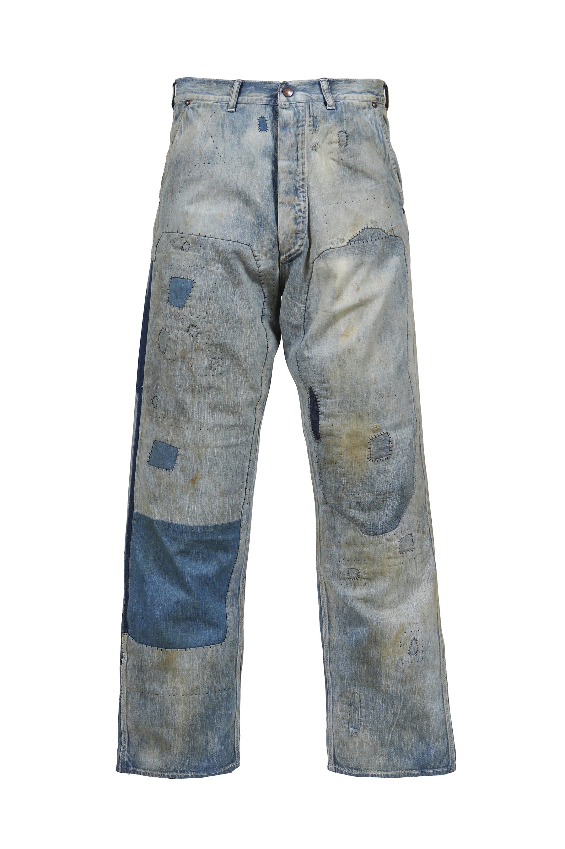 SAINT Mxxxxxx セントマイケル FW25 PAINTER PANTS/DAMAGE / BLU