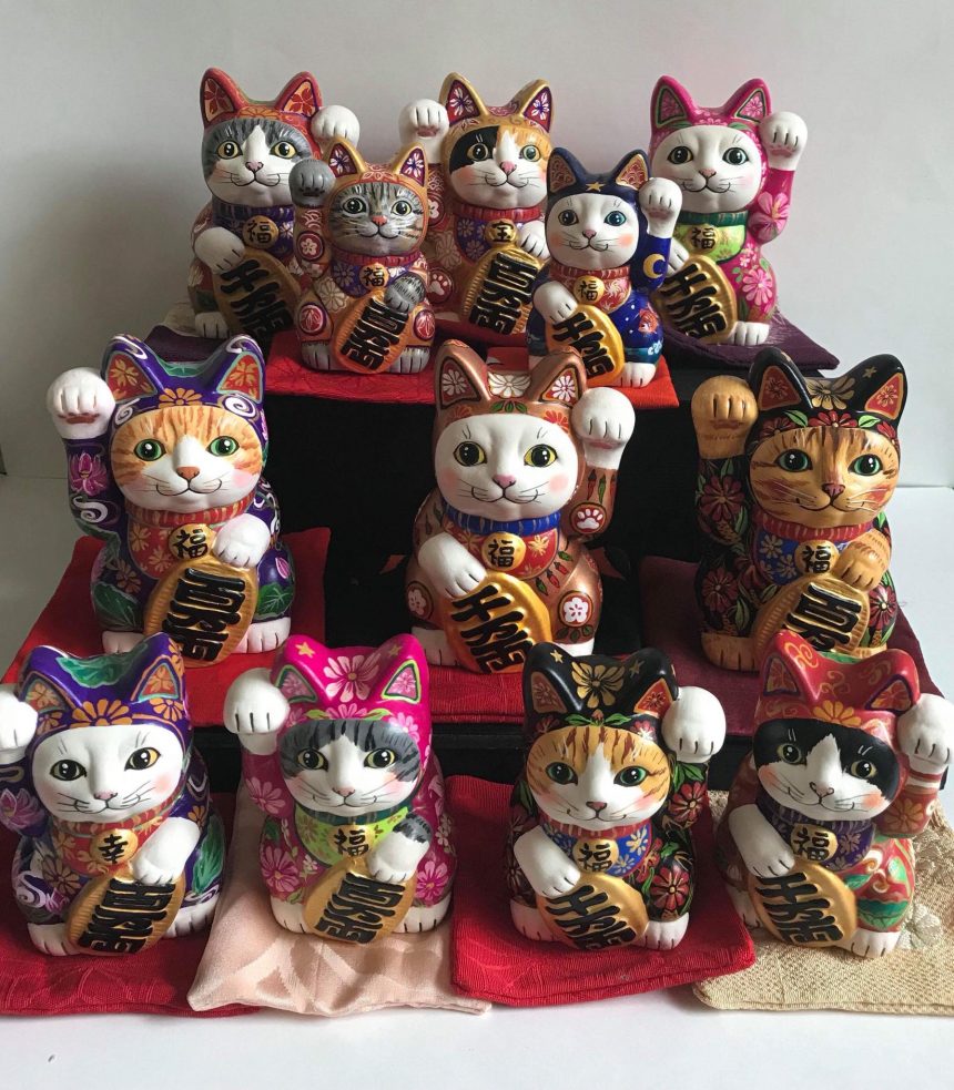 花詰タッチ招き猫 作家作品 【公式通販】