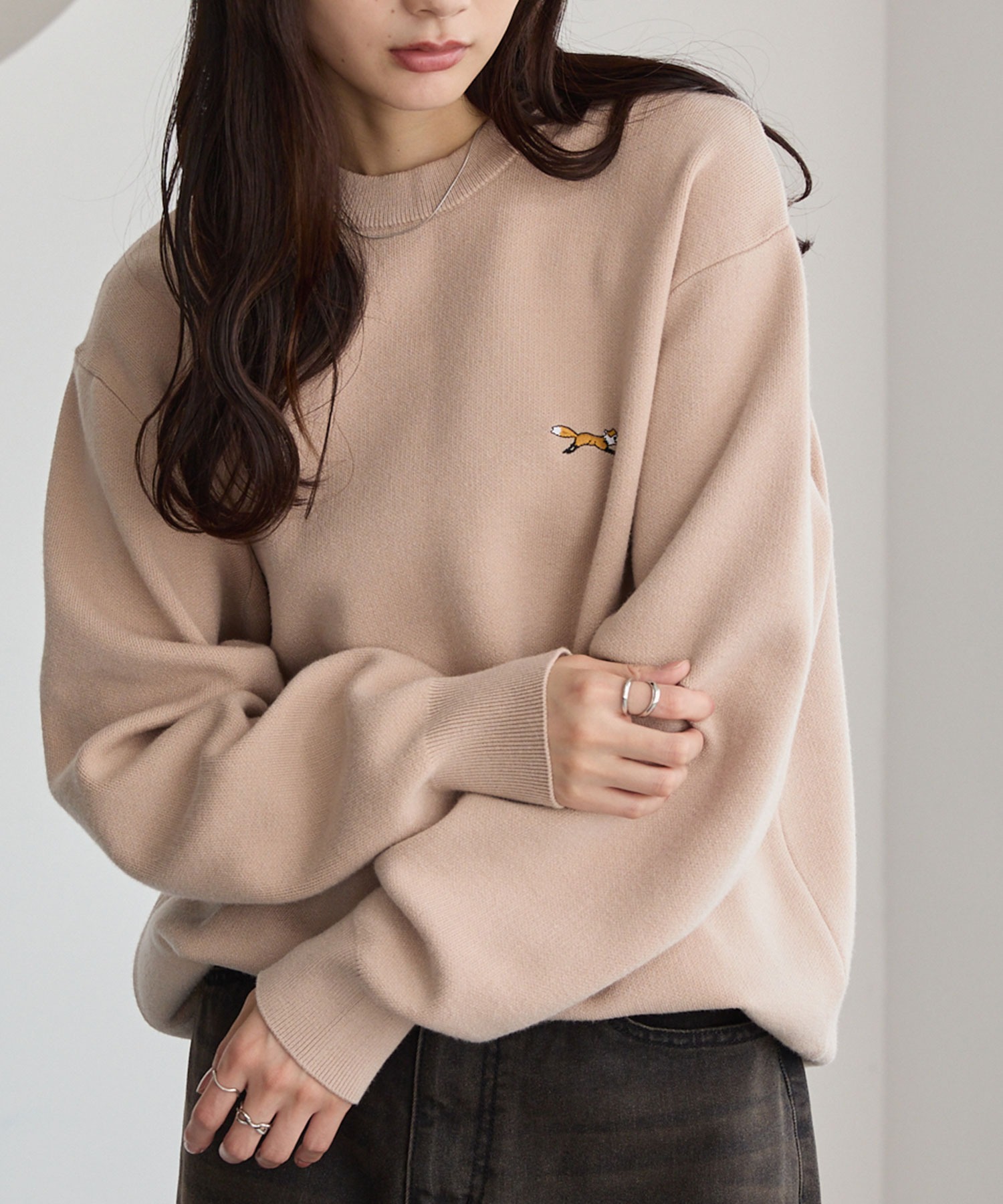 ラッキー35e ニードルス パピヨン ワッペンロゴ ノースリーブ