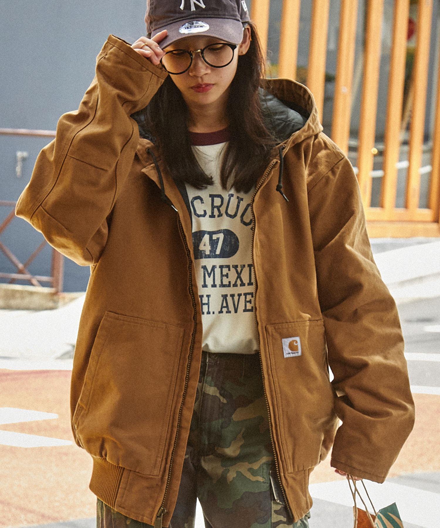 Carhartt アクティブジャケットブラウンL