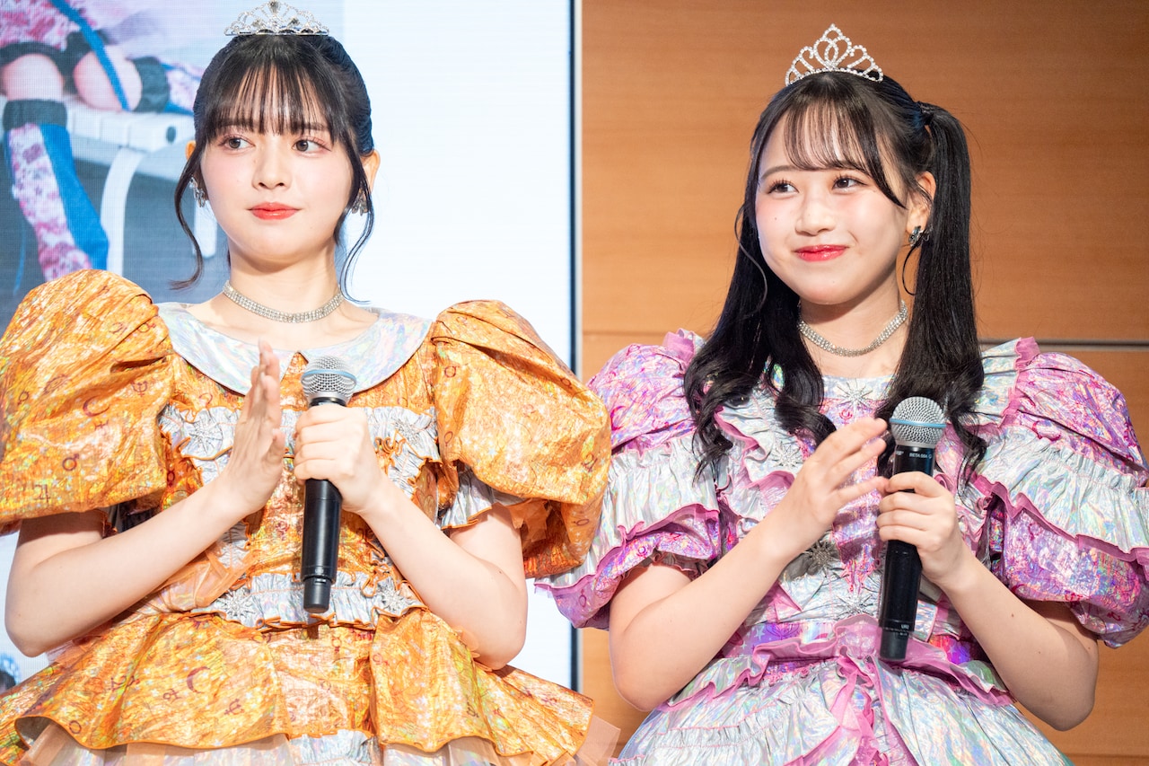 FRUITS ZIPPER 鎮西寿々歌 松本かれん ペアチェキ FRUITS ZIPPERの鎮西