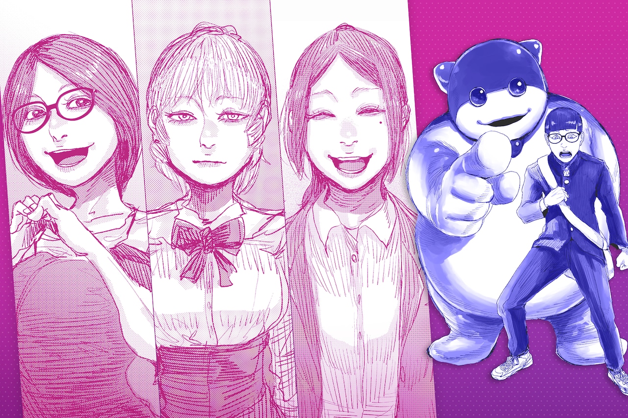 となりの怪物くん 夏目あさ子 ろびこ展 原画展 缶バッジ となりの怪物