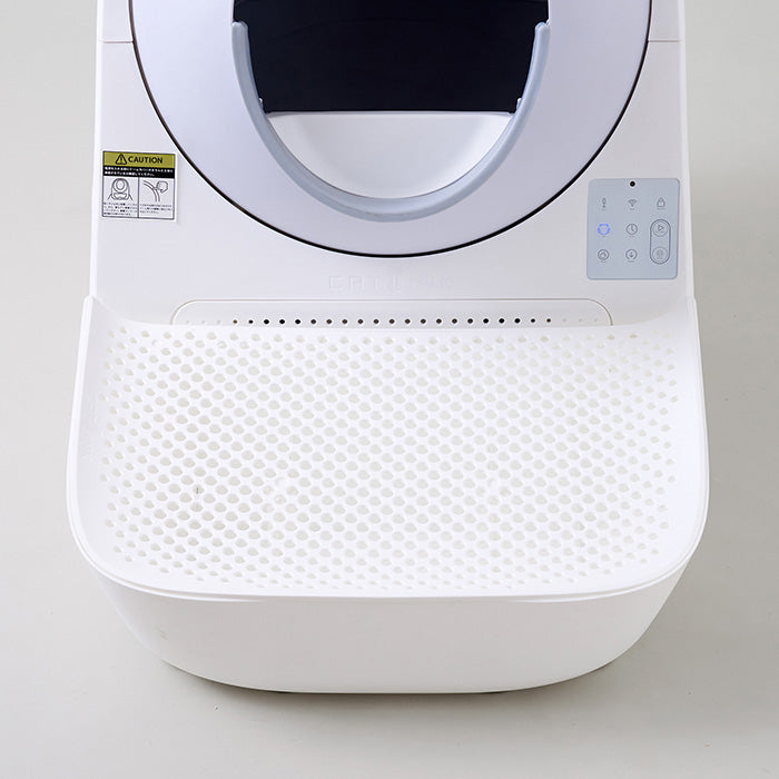 砂の飛び散りを軽減 CATLINK SCOOPER 専用ステップ（ホワイト/グレー