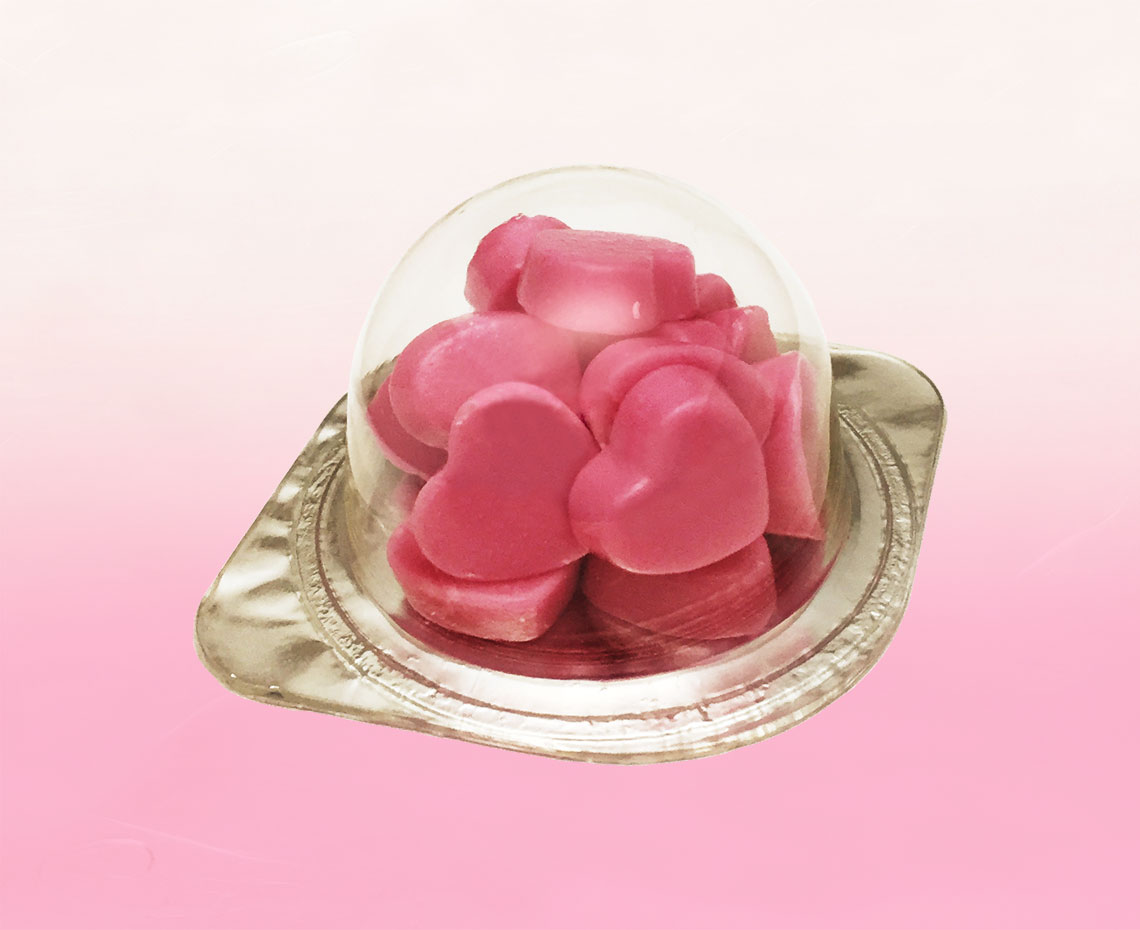 駄菓子の大人買い/ミニミニハートチョコいちご：みんなのおかし市場