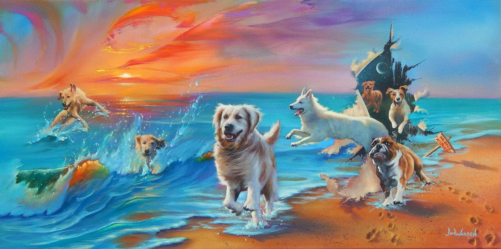 Who Let the Dogs Out by Jim Warren – Olive Vegas Gallery