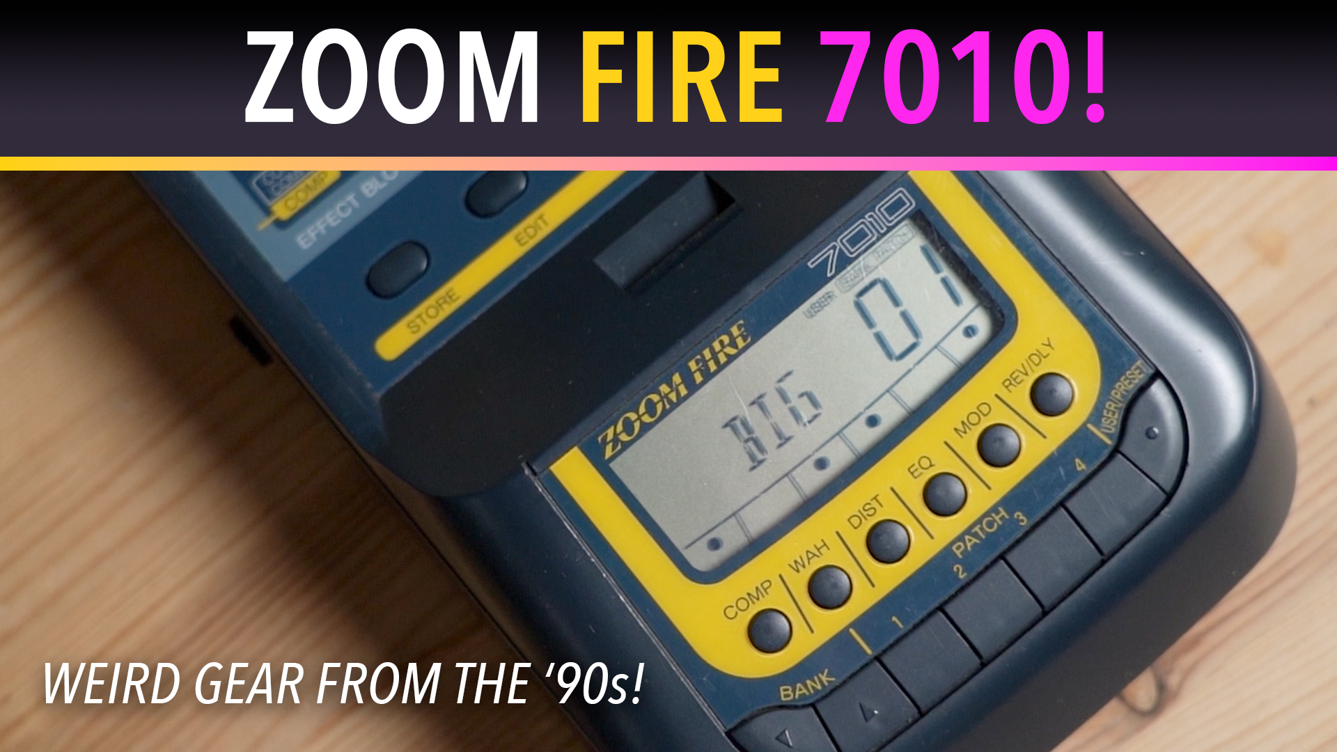 90s Retro Review - Zoom Fire 7010 Guitar Amp and Effects Processor