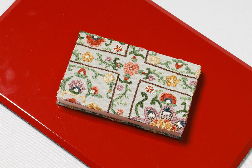 懐紙入れ 茶道具 相良刺繍 お花 懐紙 ケース ポーチ お茶懐紙入れ 懐紙