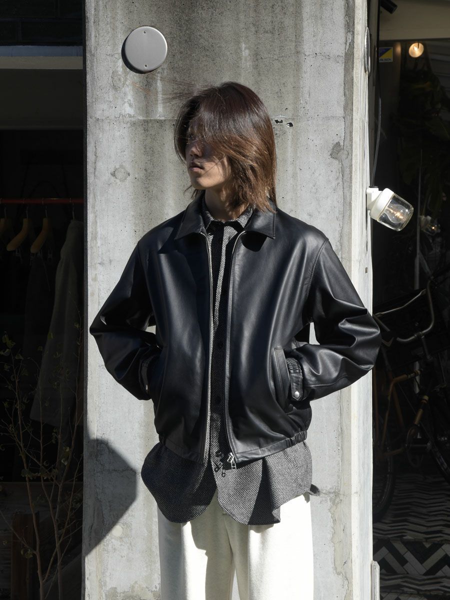 LEATHER BLOUSON[BLACK] | 1LDK (ワンエルディーケー) 公式サイト