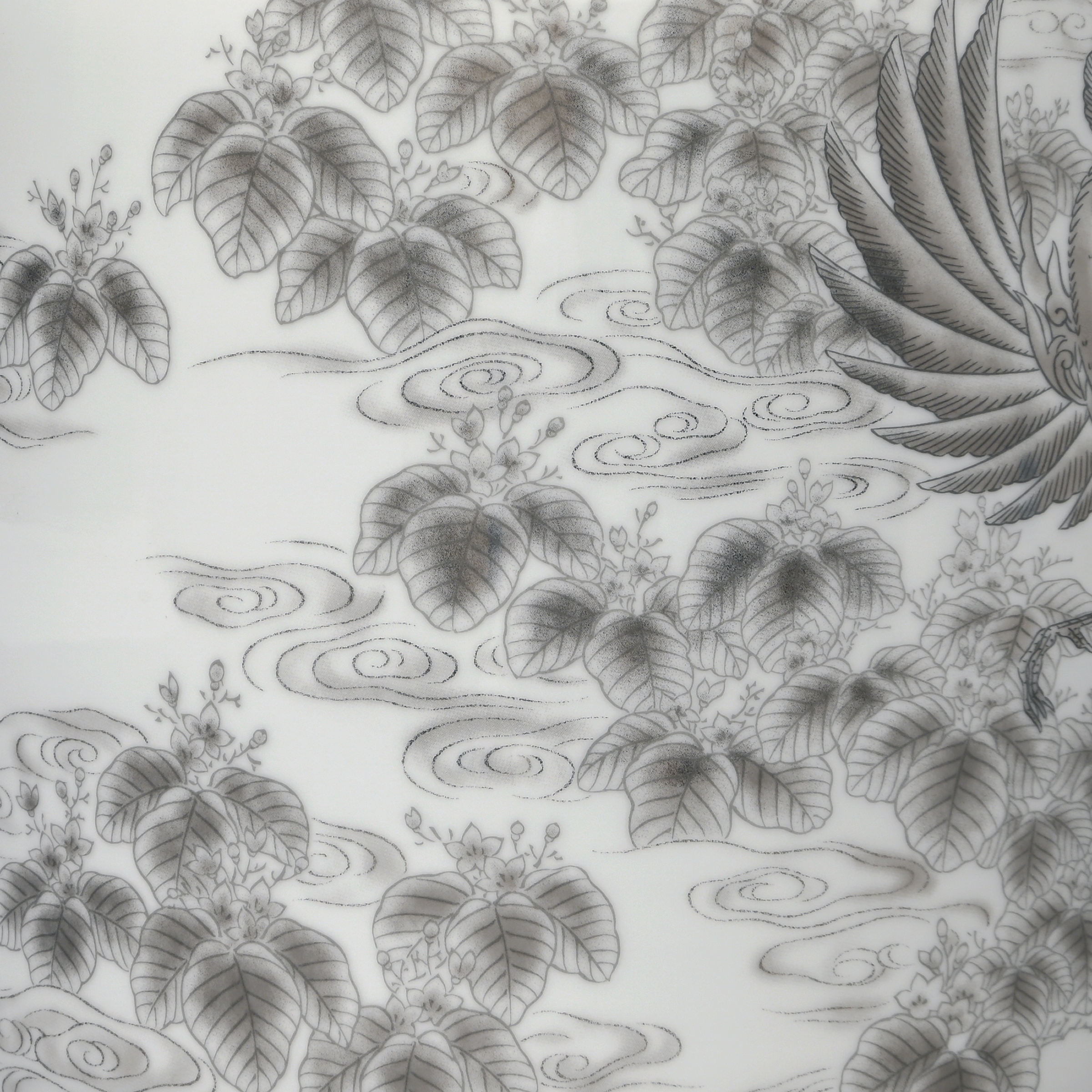 瑞雲桐鳳凰文）筒型5寸骨壺|有田焼の老舗-香蘭社オンラインショップ