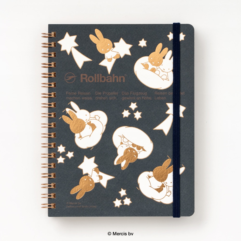 ロルバーン ポケット付メモ miffy L（B：ダークブルー）｜ スミス