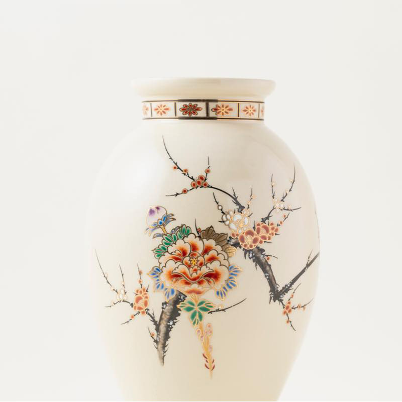 中国古玩 南京白磁花瓶 木箱付 高さ39.4㎝ 東Y7-0804②タエオ