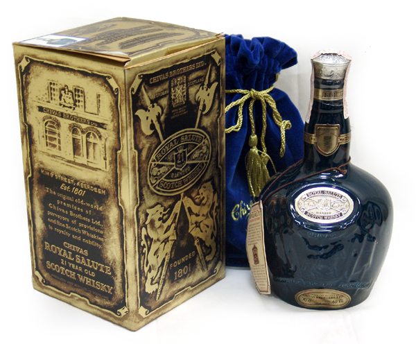 SALUTE 21年 ブレンデッドスコッチウイスキー750ml 箱付 ローヤル