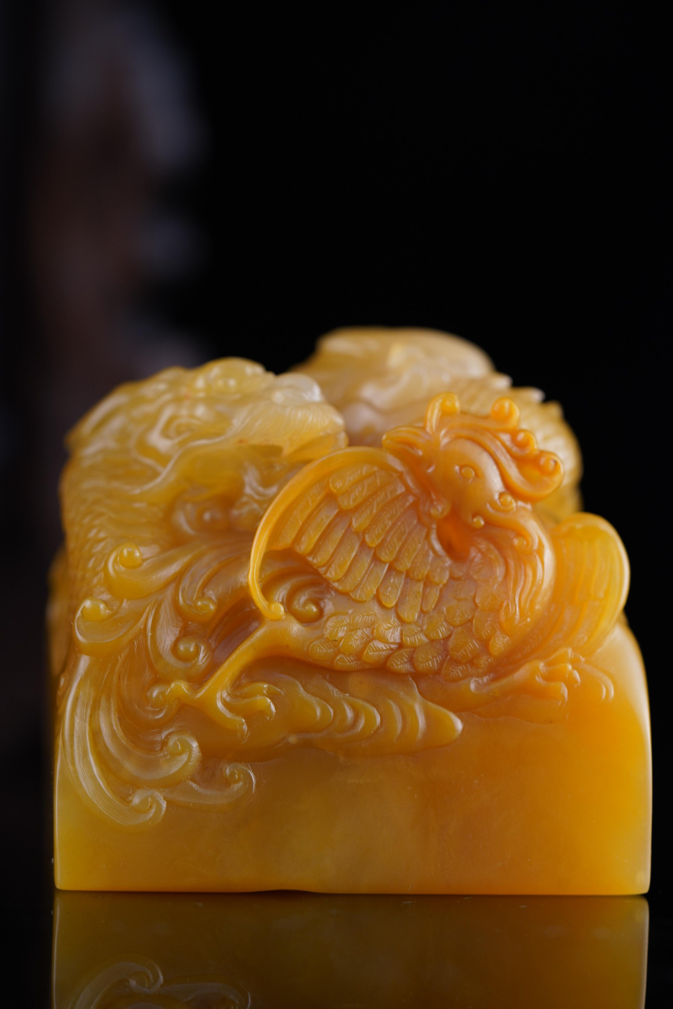 螭虎 古獣田黄高級印材ラオス篆刻印材印石書道落款遊印