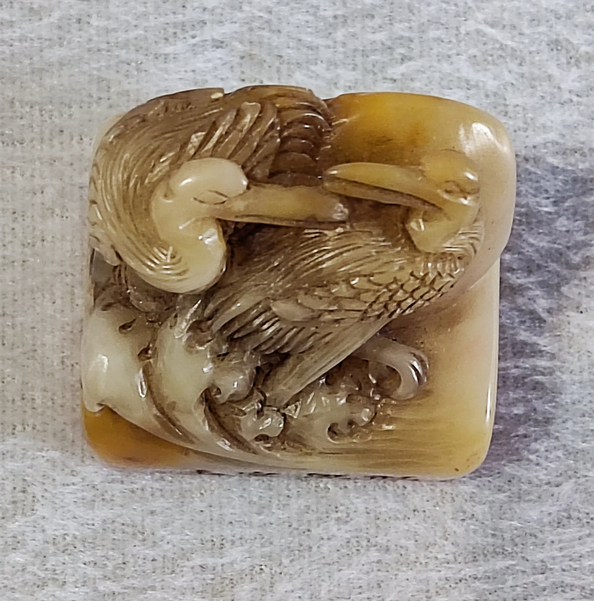 聚寶齋*寿山石精彫*次閑印章】印鑒 置物 賞物 中国時代美術