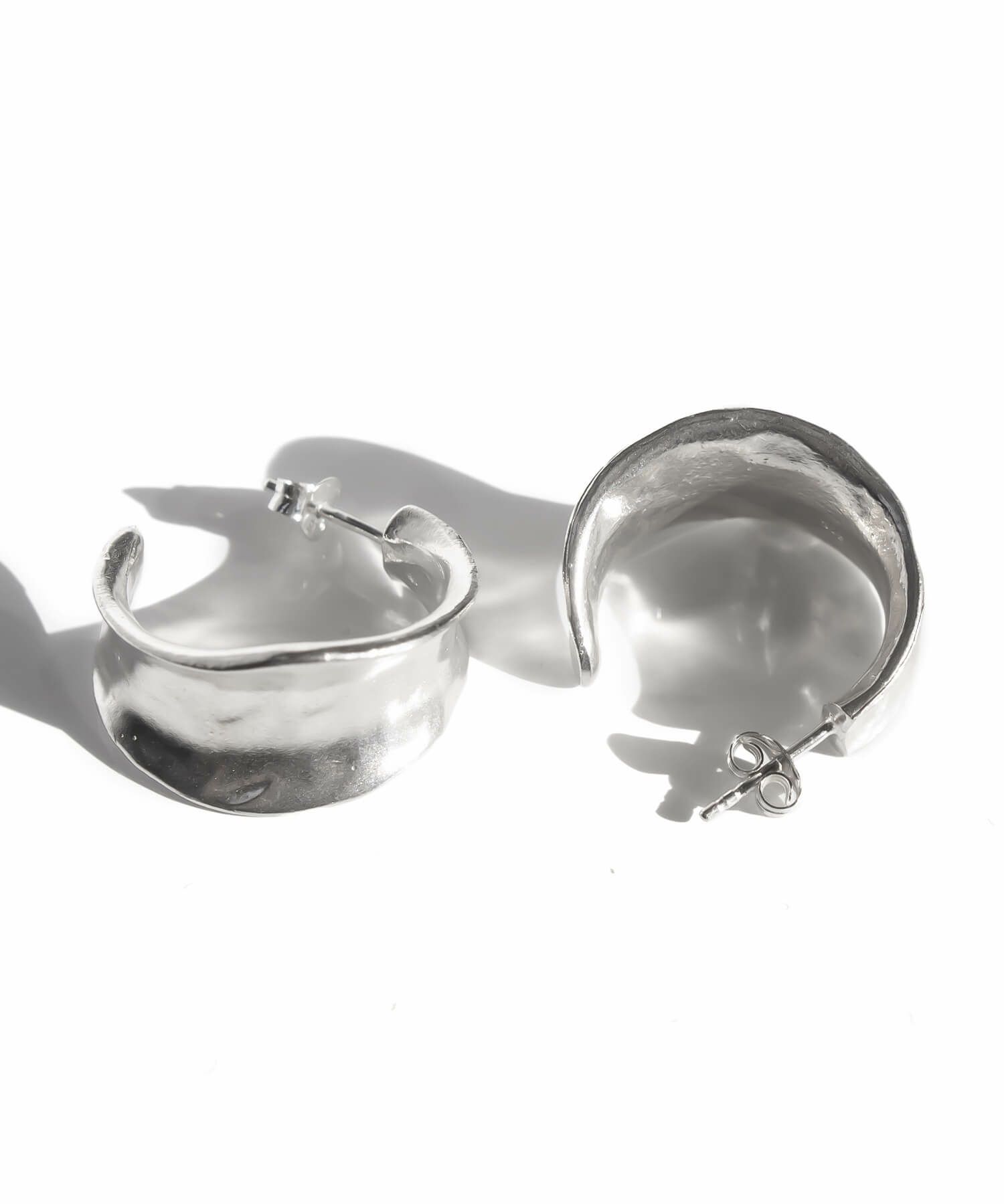 Silver925 Hammerd Hoop Pierce CORNETTO -コルネ- | Ops.(オプス)公式