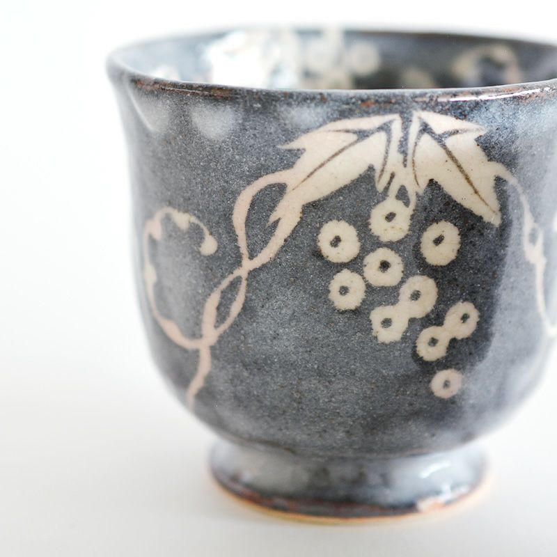 鼠志野 ぶどう 夫婦湯呑｜和食器通販｜織部 Online Store【公式】
