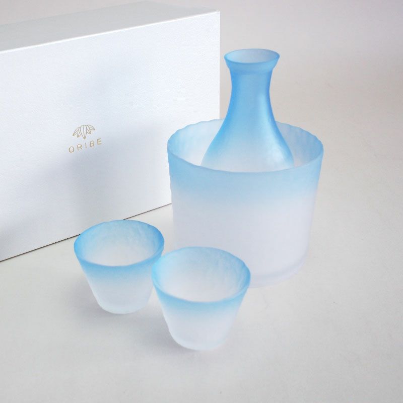 DRESDEN KRISTALL ドイツ製 花瓶 ドレスデンクリスタル ブルー 色被