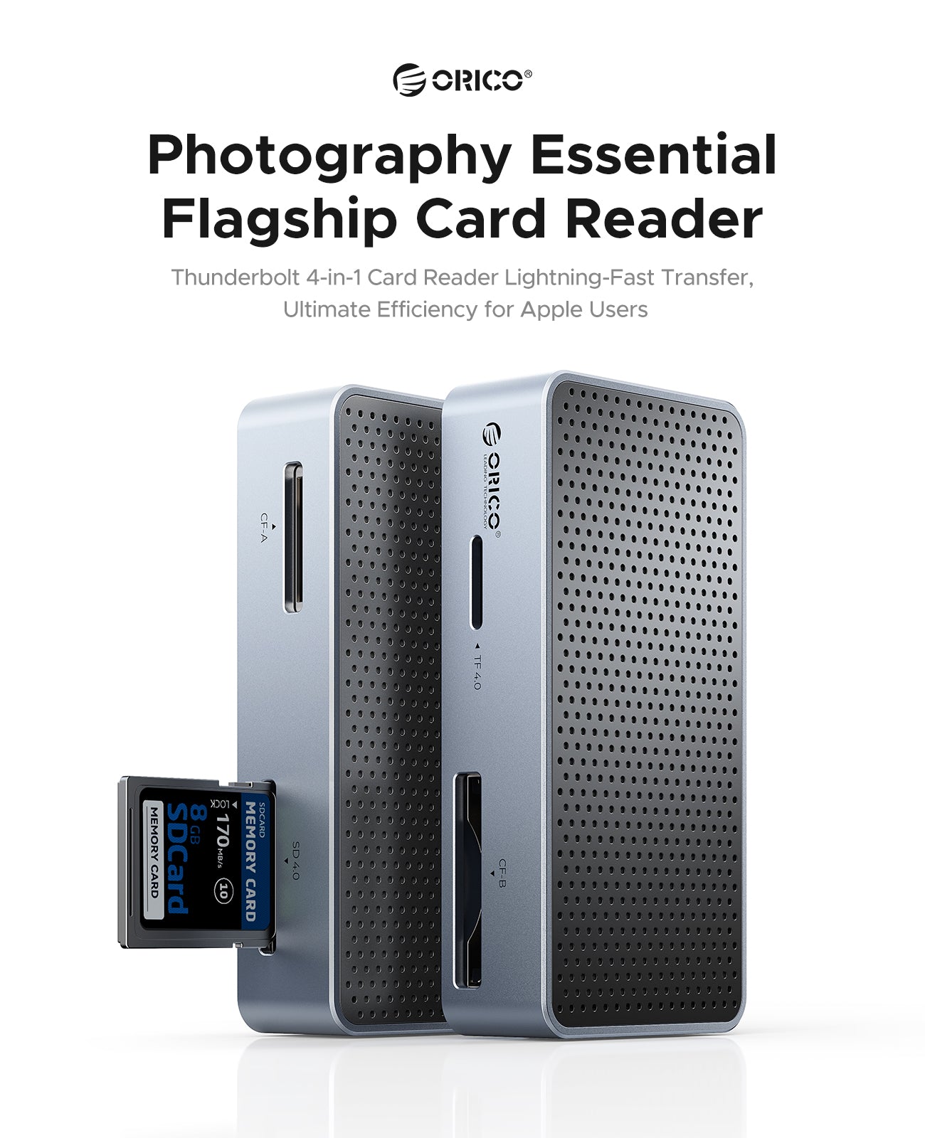 ORICO CFexpress Type B Card Reader | 1500MB/s 4-in-1 for 8K Video