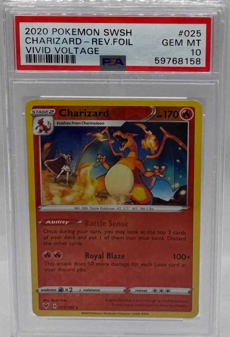 Psa 10 Gem Mint Charizard 011/087 1st Edition Cp6 Holo Rare