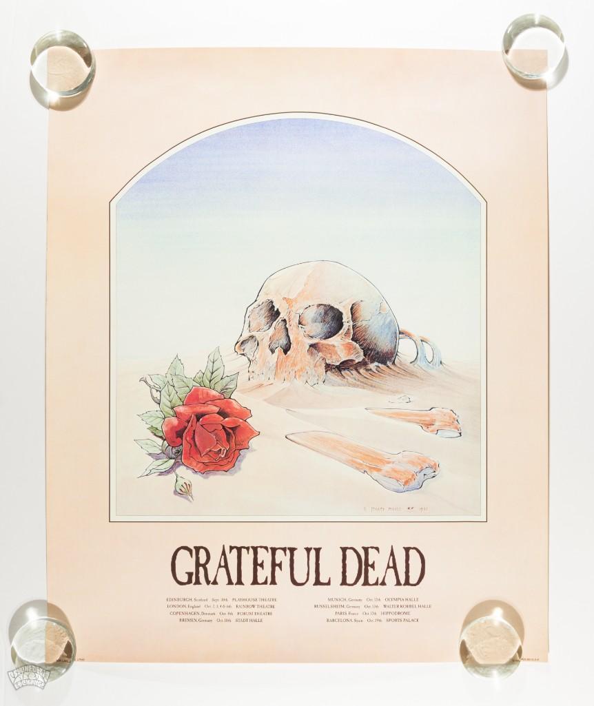 1981 Grateful Dead Europe Tour Poster