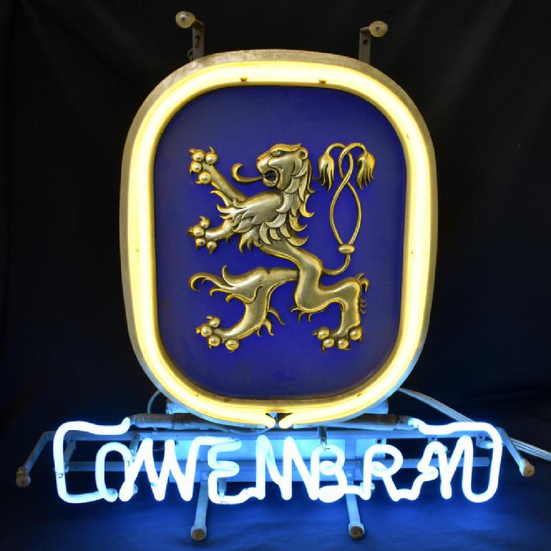 LOWENBRAU BEER ヴィンテージ ネオンスタンド 米国製 LOWENBRAU BEER