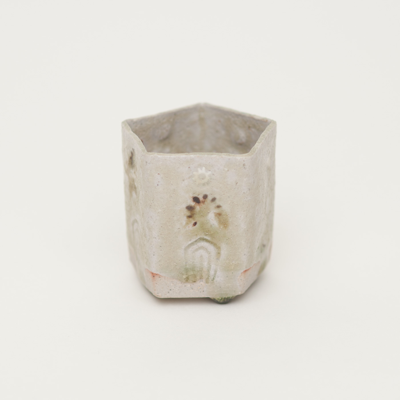 に*に様 光藤佐 耳付壺 緑釉 に*に様 光藤佐 耳付壺 緑釉 光藤佐