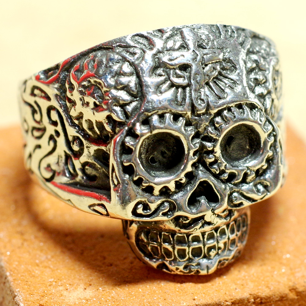 シルバー925 メキシコ 花模様 帽子 シルバー925 メキシコ 花模様 帽子