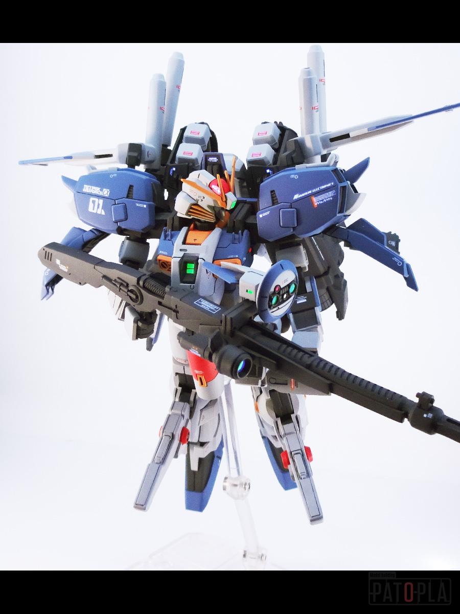 MGEx-Sガンダム肩換装パーツ取り付け、全塗装、改修 MGEx-Sガンダム肩