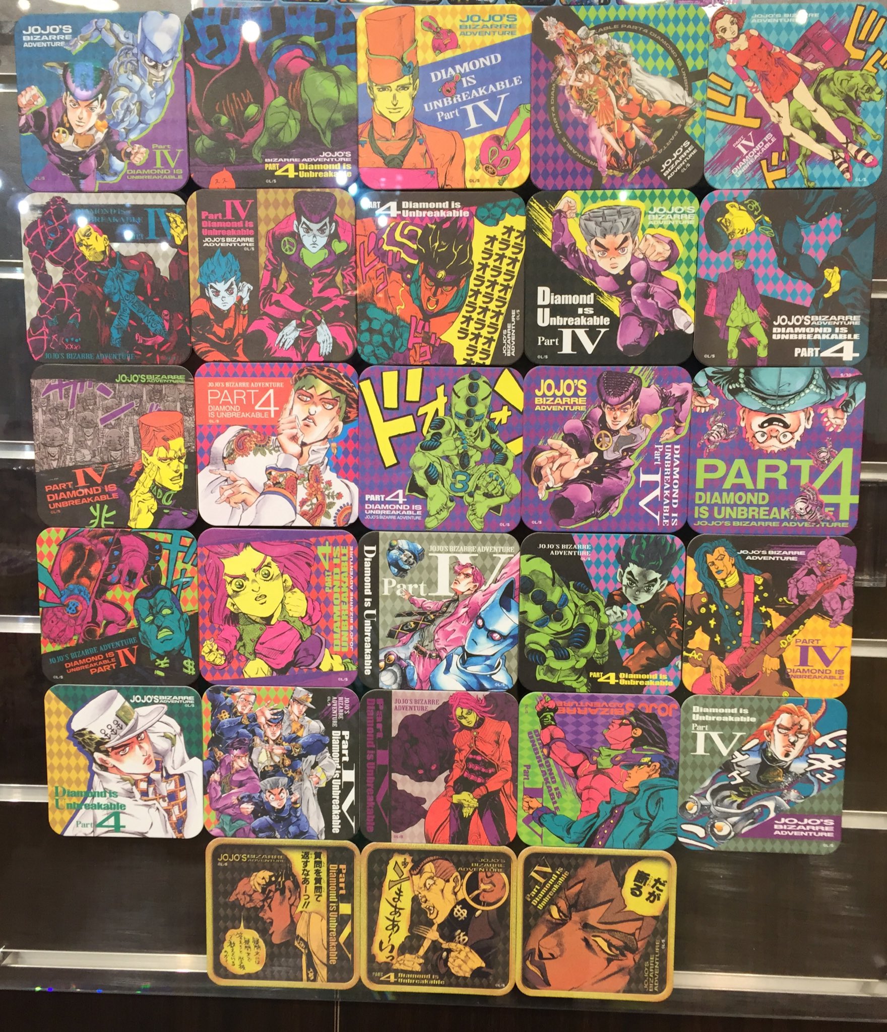 ジョジョの奇妙な冒険 アートコースター ☆ ジョジョの奇妙な冒険