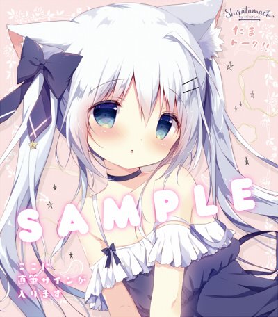 つららちゃん色紙（直筆サイン入り）としらたま犬アクキーはしらたま