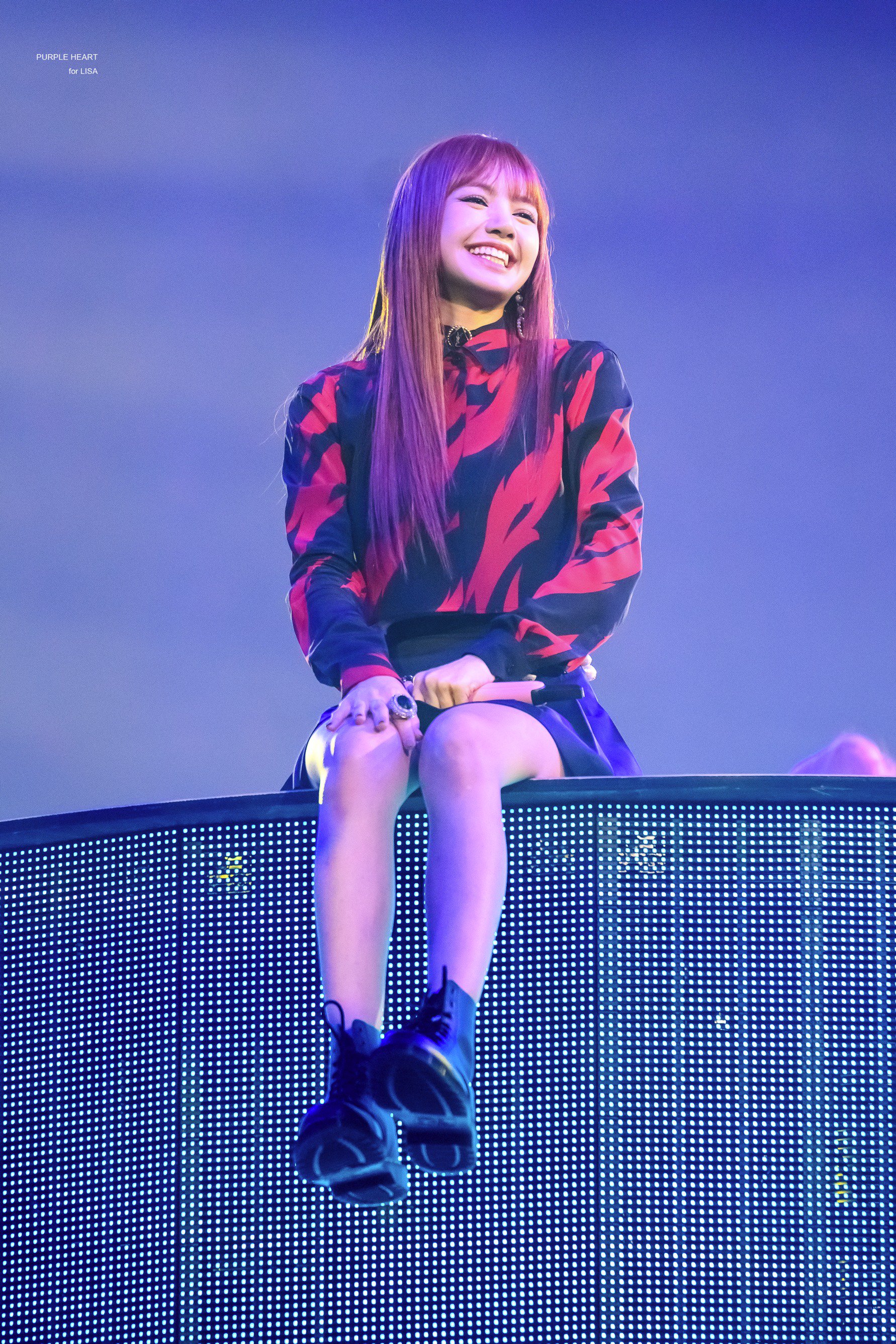 ストリングティング ハート パープル BLACKPINK リサ