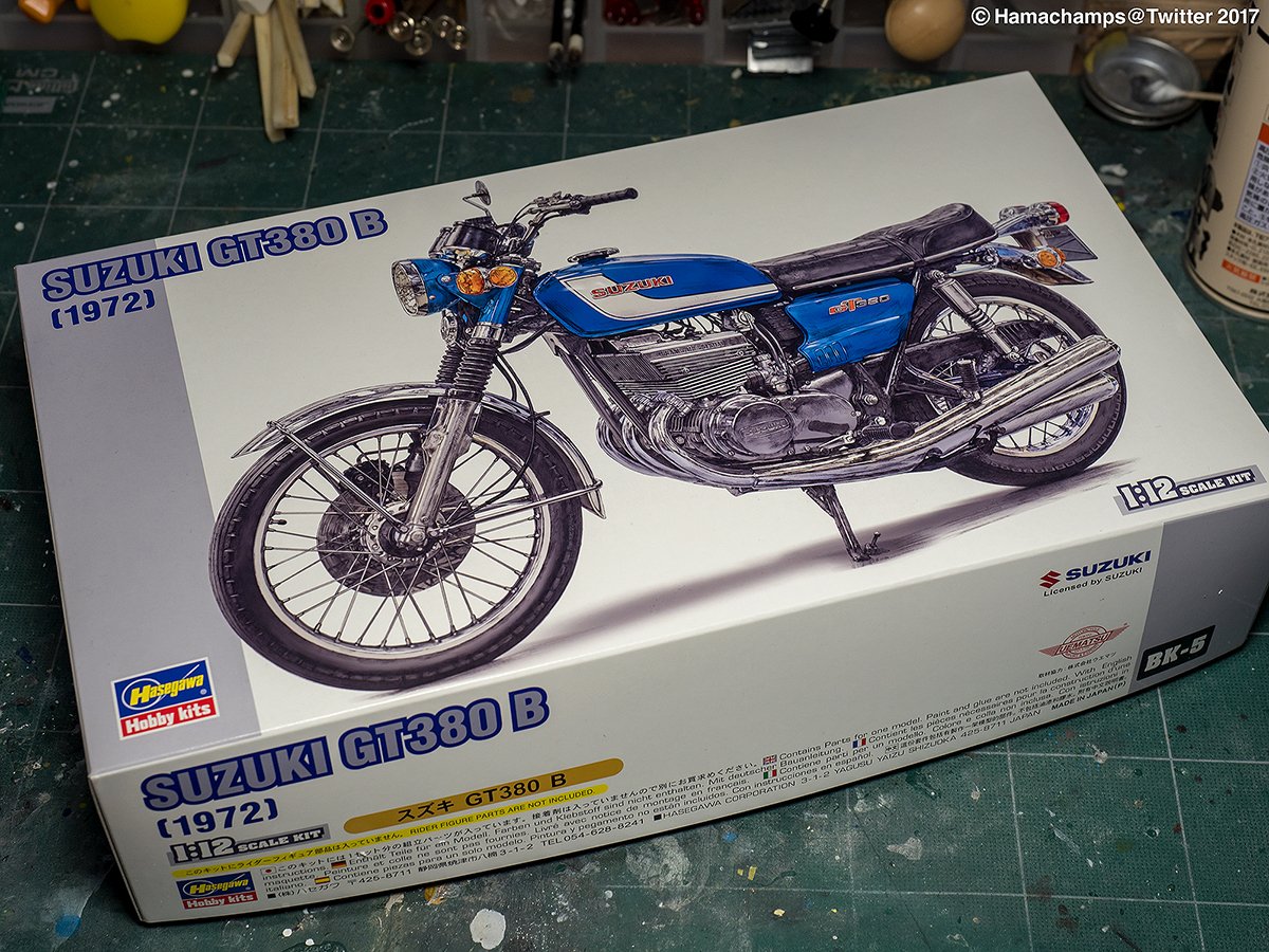 GT380プラモデル。現在製作中 マイキ－のフィギュア付きません。 GT380