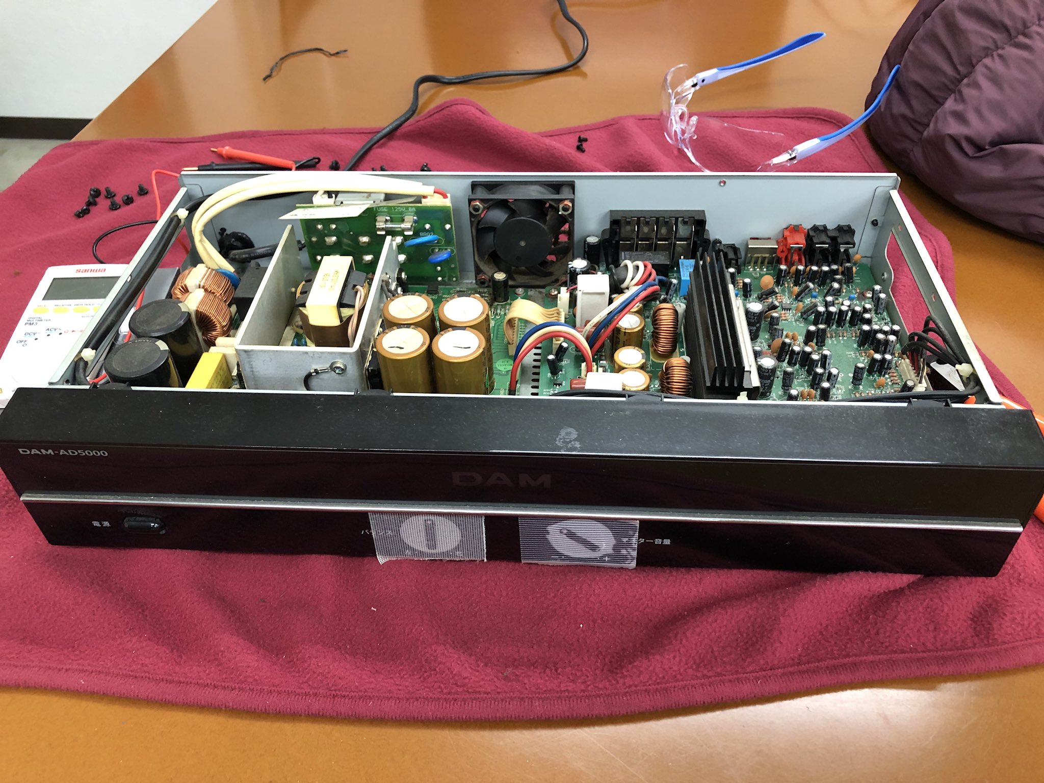 SEA DAM.AD5000Gカラオケ パワーアンプ カラオケDAM ステレオパワー