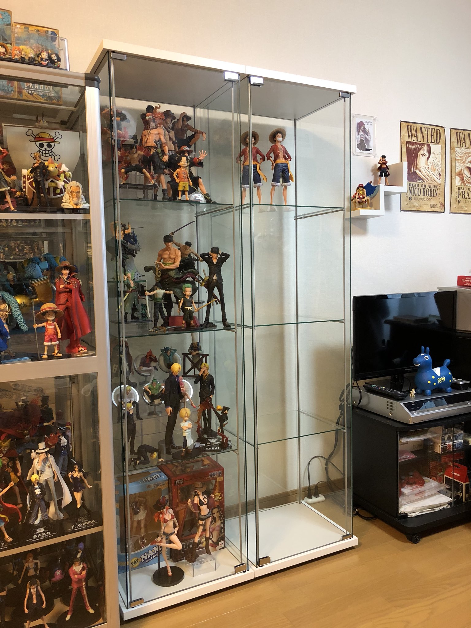 2本セット】IKEA デトルフ 黒 フィギュアケース