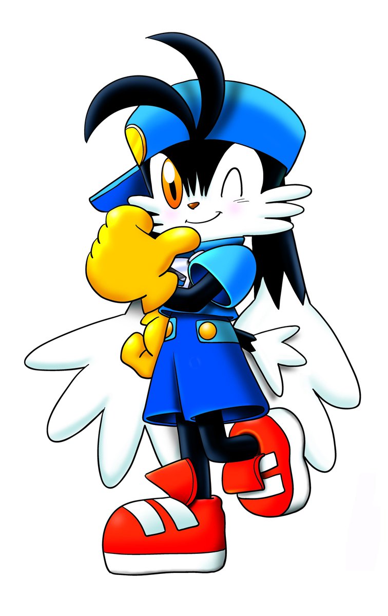 疾風天国・風のクロノア」単行本第1巻表紙イラスト。