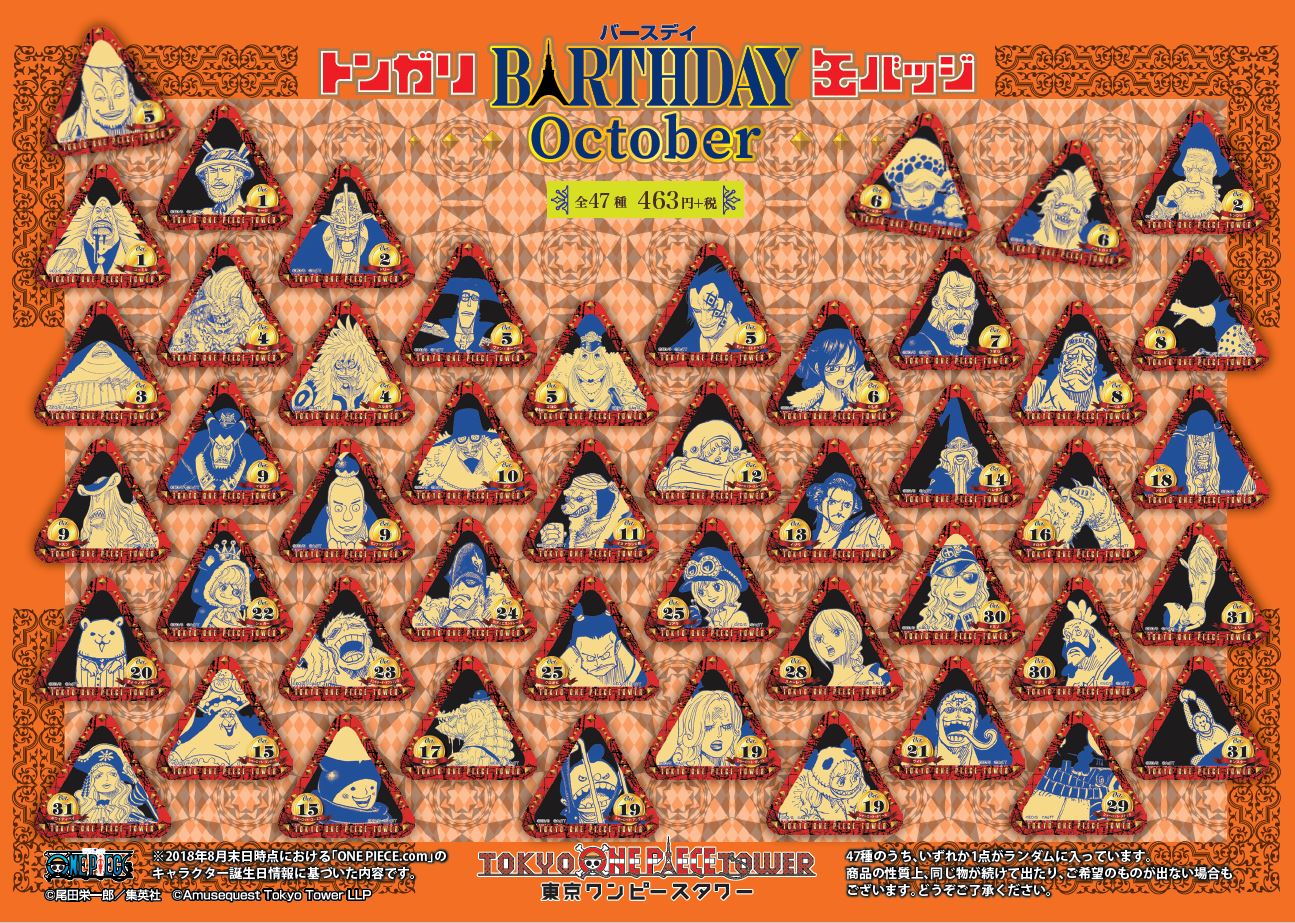 トンガリバースデー缶バッジブルック