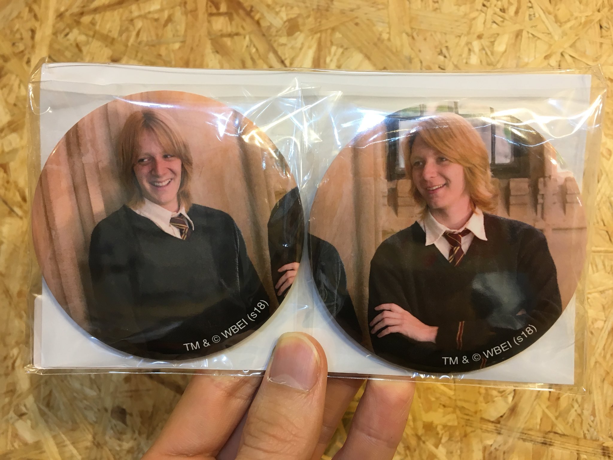 Harry Potter サイン入り写真 フェルプス兄弟 ハリーポッター