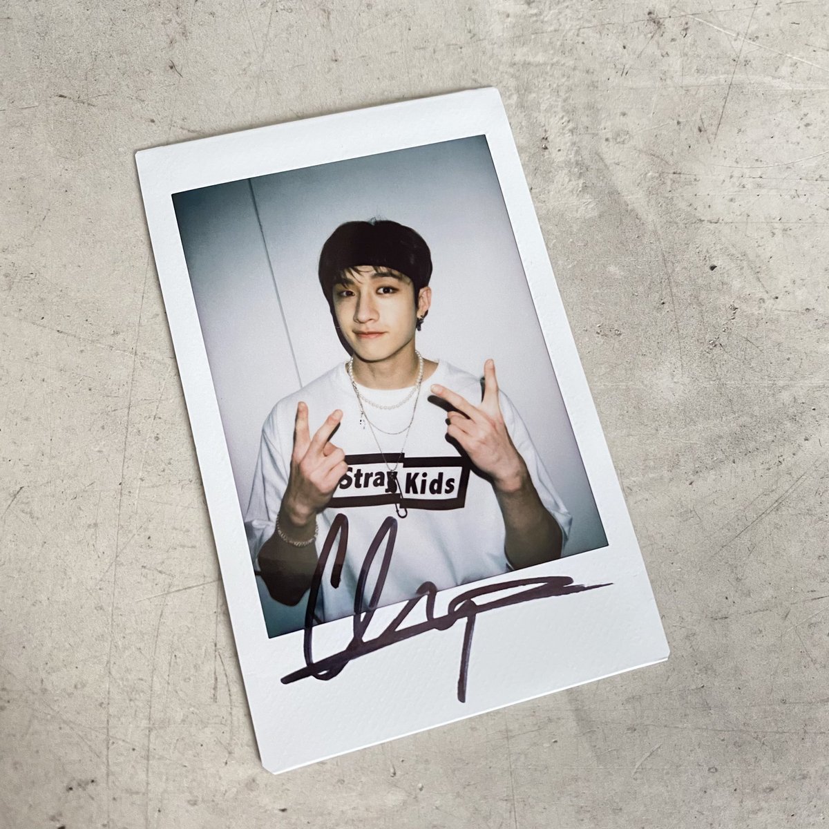 Straykids チャンビン サイン入り チェキ Straykids チャンビン サイン