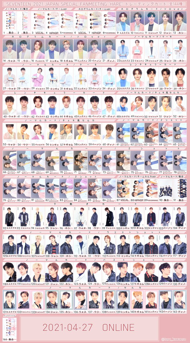 セブチ トレカ バラ売り SEVENTEEN セブチ トレカ ⑤ 〜バラ売り可