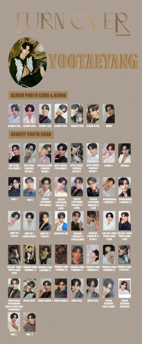 SF9 TURN OVER トレカ カード