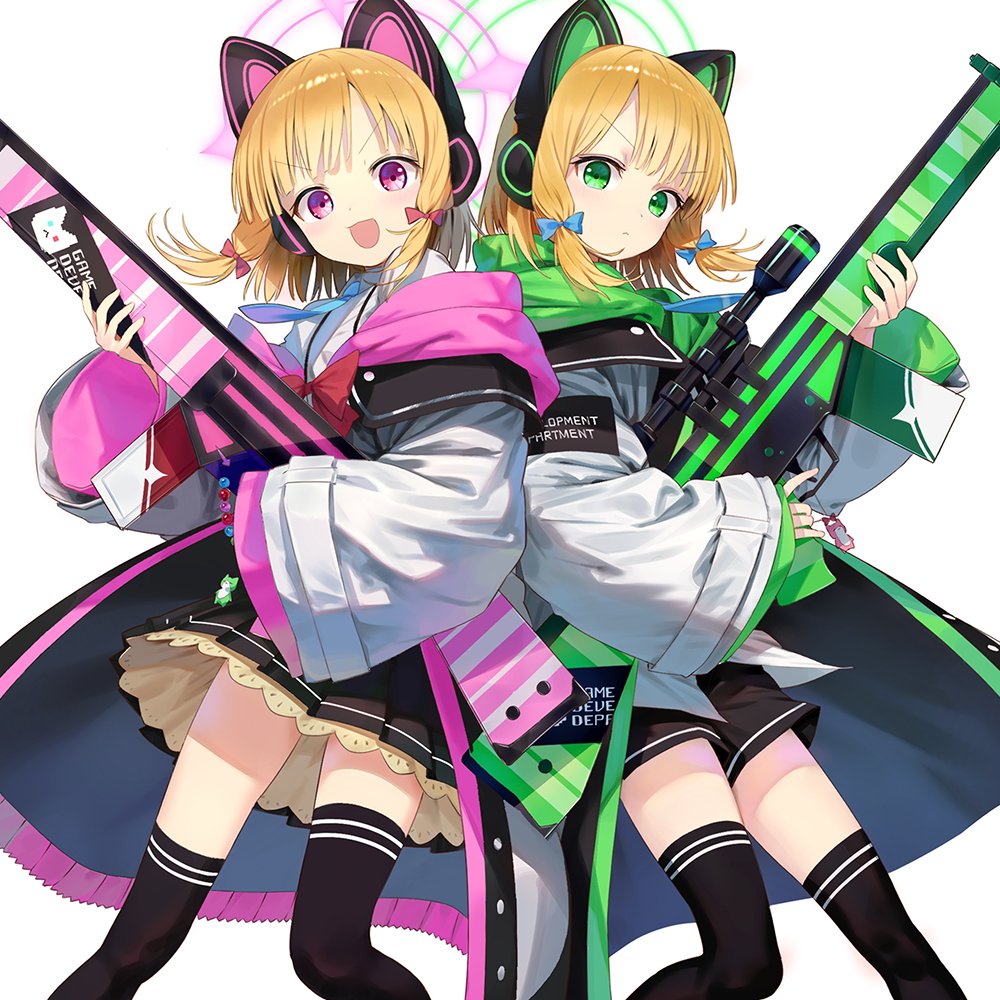 A*p様 【ブルアカ】ミニ色紙【モモイ&ミドリ】 A*p様 【ブルアカ】ミニ