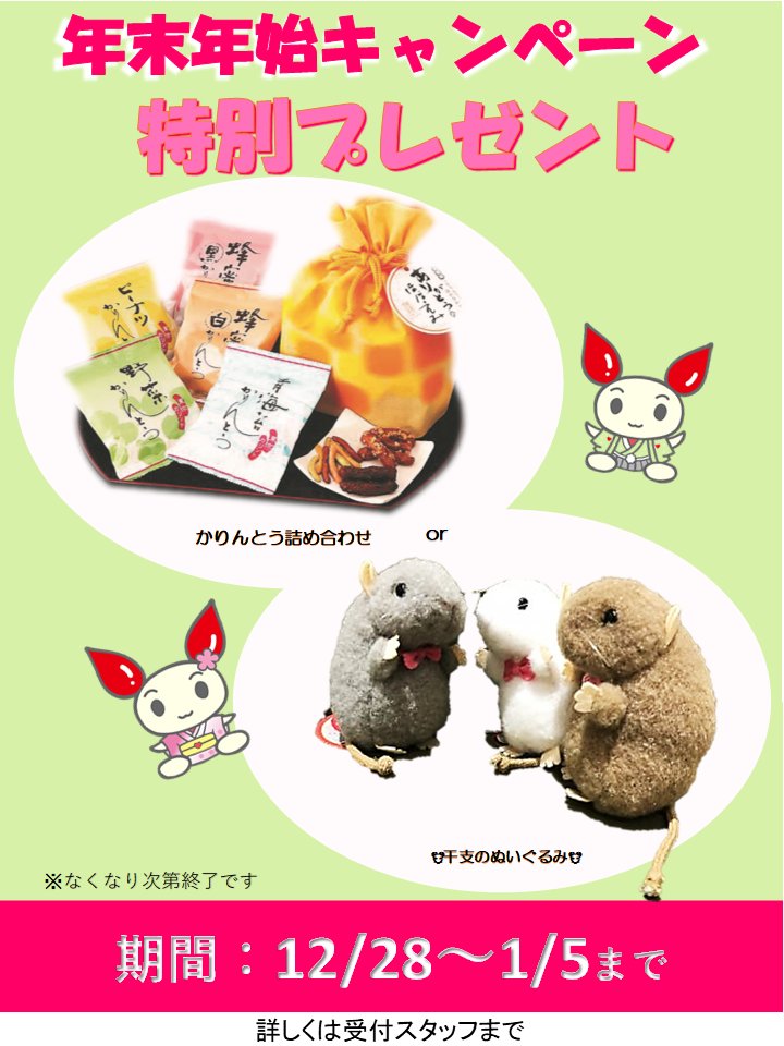 廃盤レア 干支 ぬいぐるみ 2個セット 献血 献血 干支ぬいぐるみ