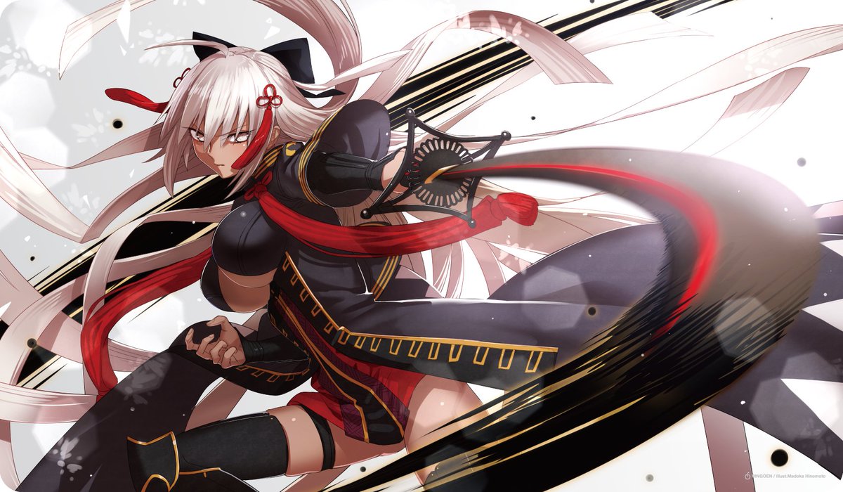 超貴重FGO Fate 沖田オルタ 魔神さん大勝利〜 白詰草 プレイマット