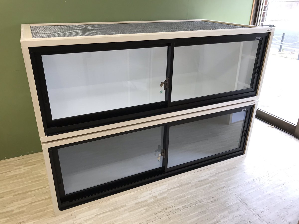 アルミサッシケージ ケージサイズ外寸 幅1800奥行900高さ600㎜ アルミ